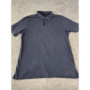 Van Heusen Studio Polo Shirt Mens XXL Short Sleeve Dark Gray